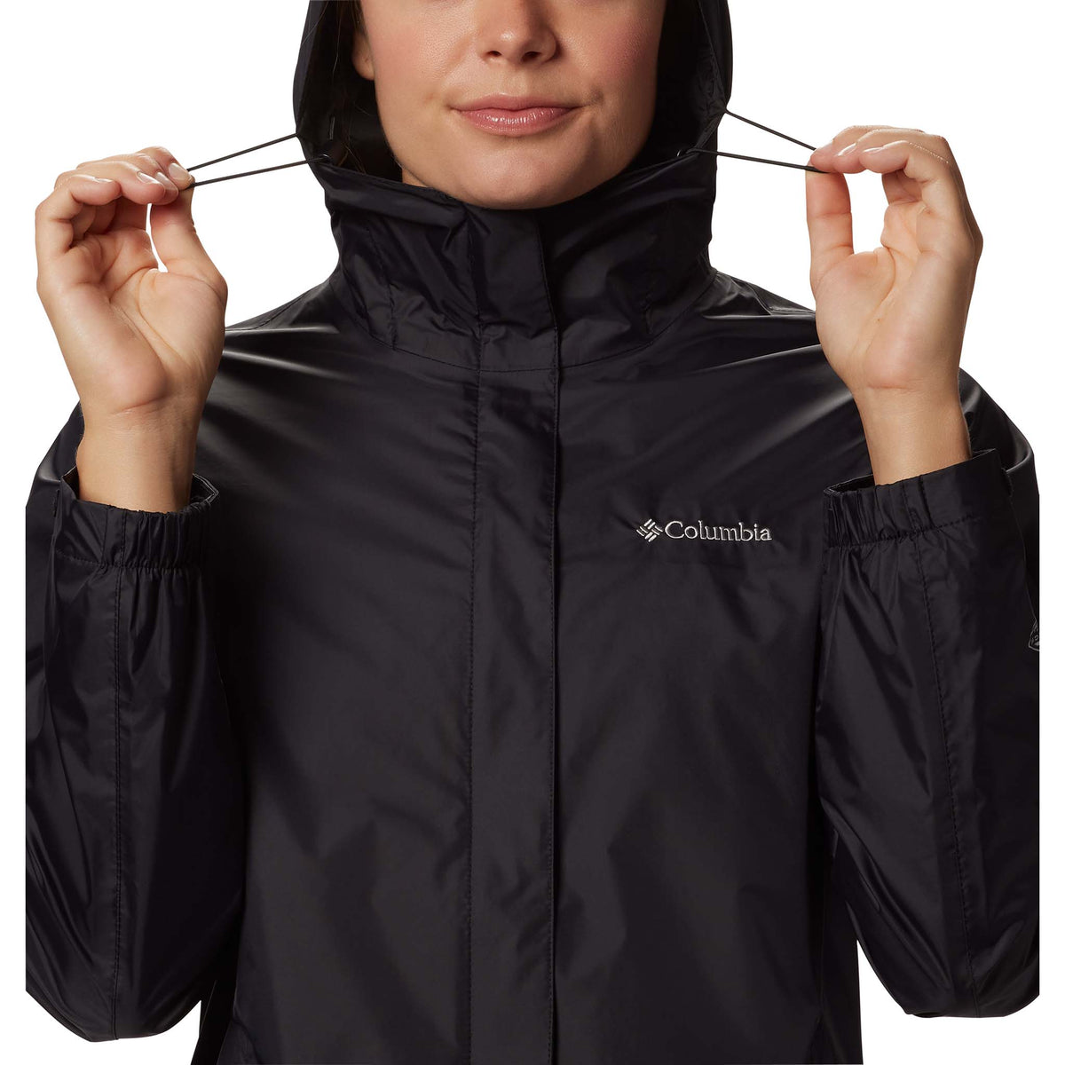 Columbia Arcadia II manteau de pluie sport noir pour femme capuche