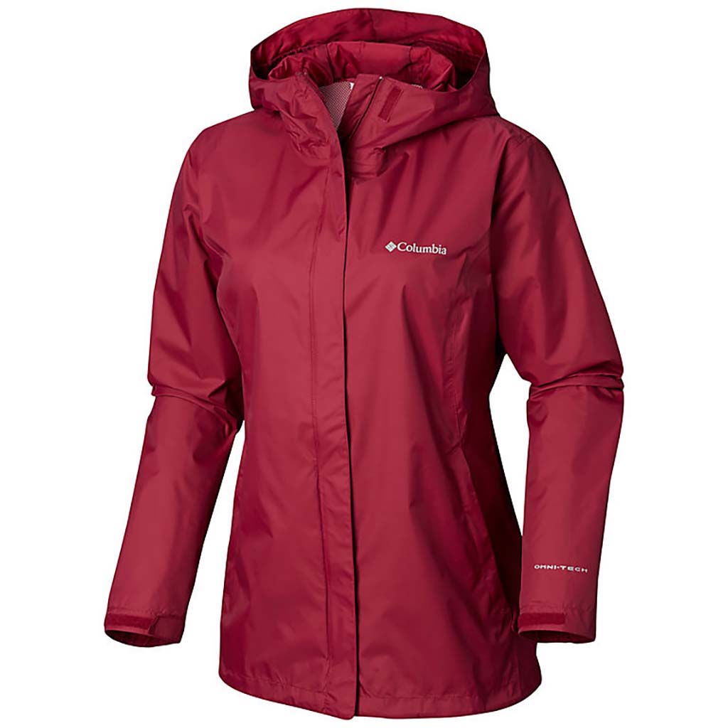 Columbia Arcadia II rain jacket women wine berry