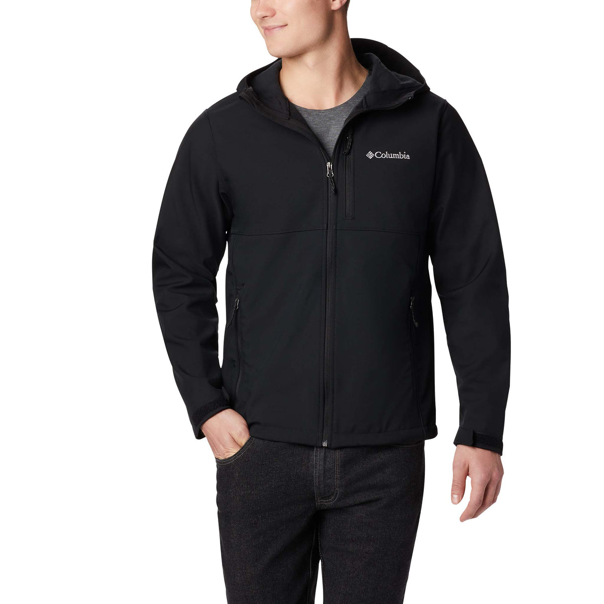 Columbia Ascender coquille souple à capuche noir pour homme