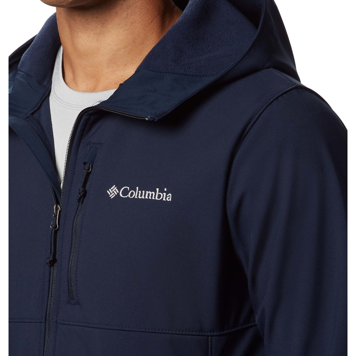 Columbia Ascender coquille souple à capuche marine pour homme detail