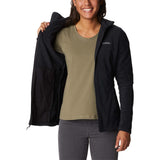 Columbia Basin Trail III manteau laine polaire noir pour femme ouvert