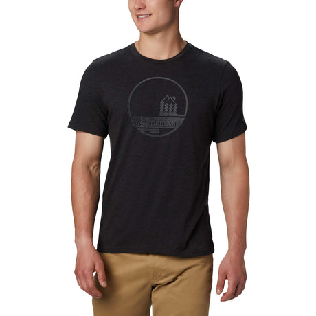Columbia Bluff Mesa t-shirt noir manches courtes pour homme live