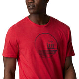 Columbia Bluff Mesa t-shirt rouge manches courtes pour homme  col