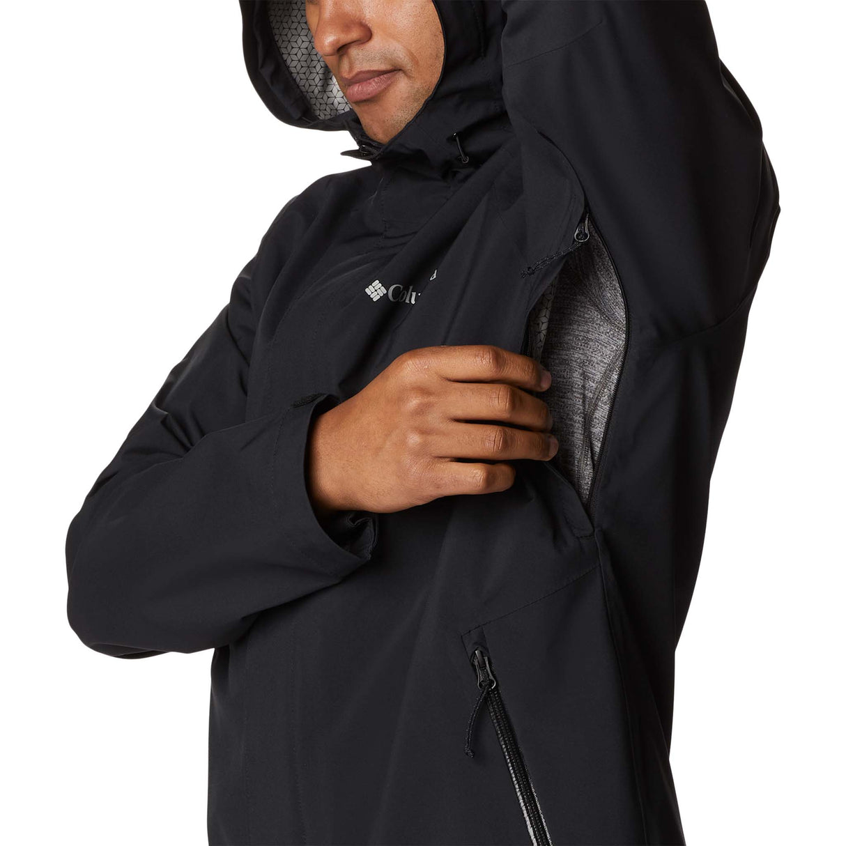 Columbia Earth Explorer manteau coquille noir homme manche