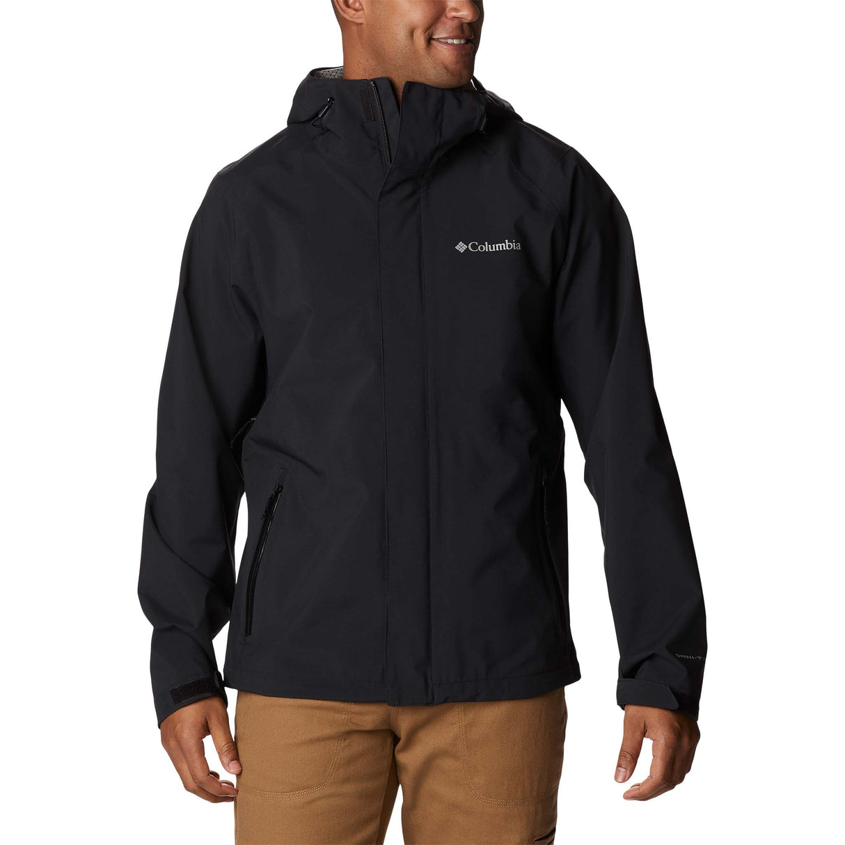 Columbia Earth Explorer manteau coquille noir homme face