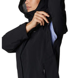 Columbia Earth Explorer Shell manteau coquille noir femme ouverture latérale