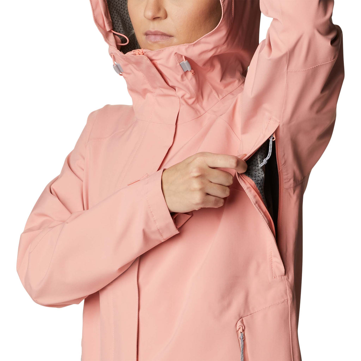 Columbia Earth Explorer Shell manteau coquille coral reef femme ouverture latérale