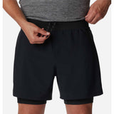 Columbia Endless Trail 2-in-1 Short avec cuissard intégré pour homme - Noir