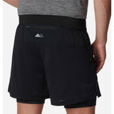 Columbia Endless Trail 2-in-1 Short avec cuissard intégré pour homme - Noir