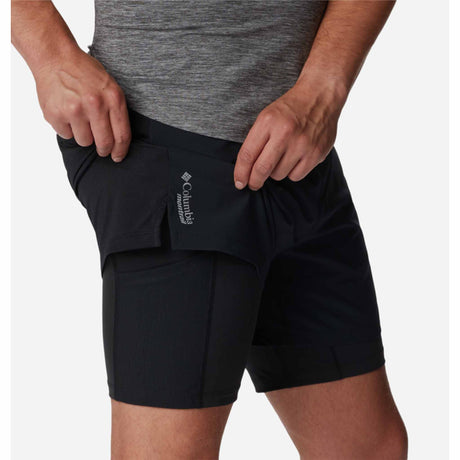 Columbia Endless Trail 2-in-1 Short avec cuissard intégré pour homme - Noir