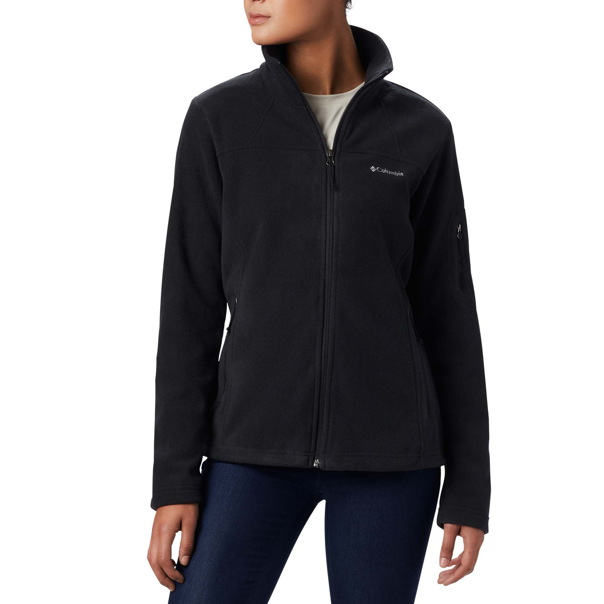 Veste polaire Columbia Fast Trek II Full Zip pour femme noir