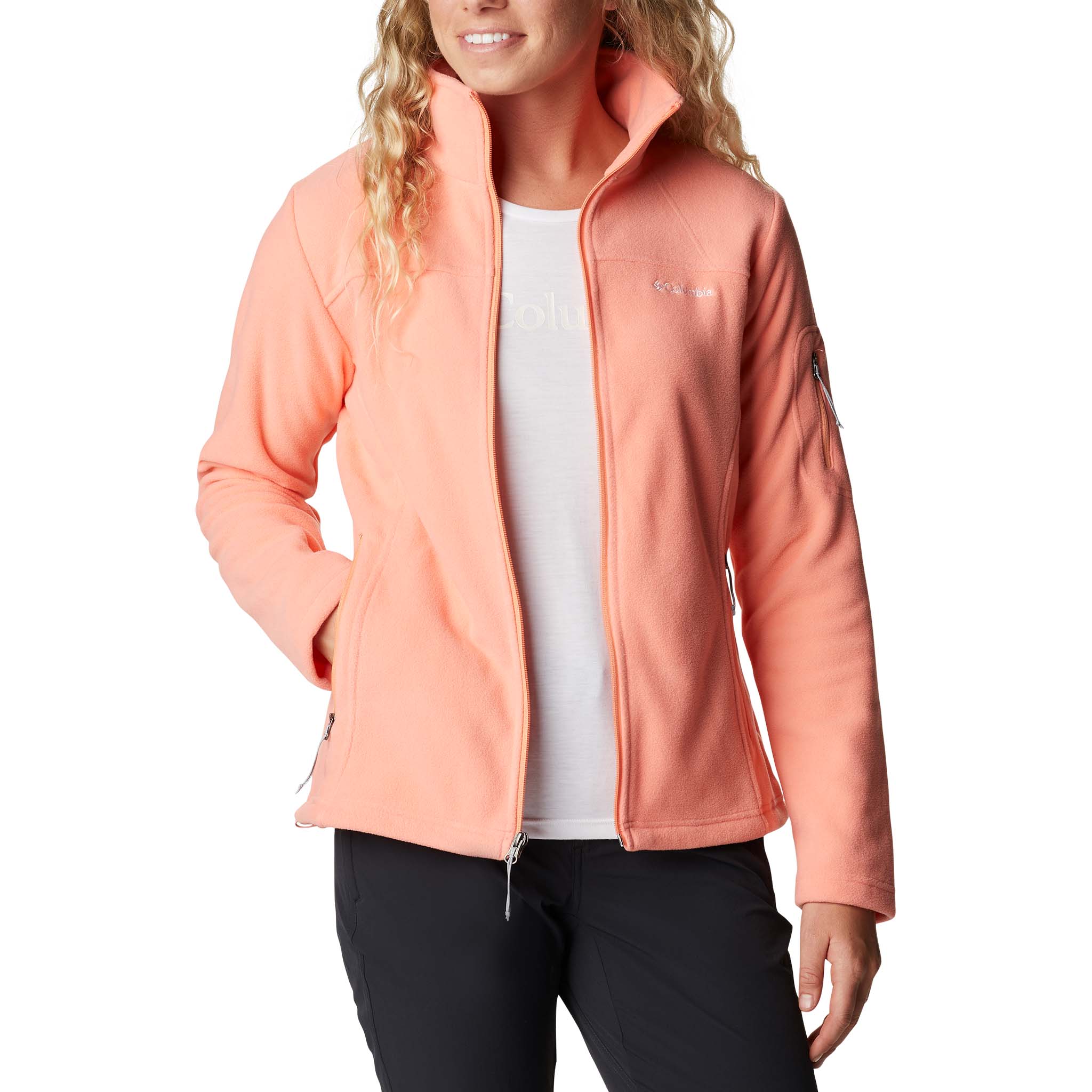Coral columbia on sale fleece jacket