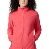 Veste polaire Columbia Fast Trek II Full Zip Bright Geranium pour femme face