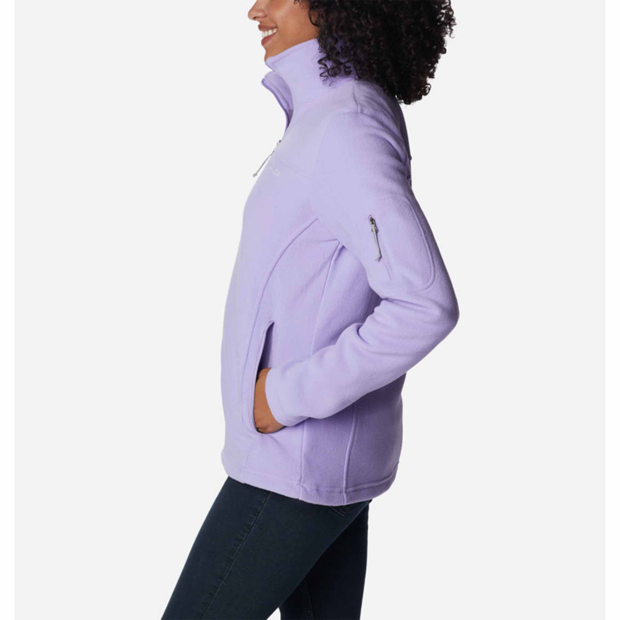 Veste polaire Columbia Fast Trek II Full Zip pour femme - Frosted Purple