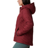 Columbia Heavenly Hooded Jacket manteau d'hiver avec capuchon pour femme rouge manches