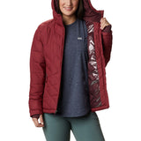 Columbia Heavenly Hooded Jacket manteau d'hiver avec capuchon pour femme rouge isolant