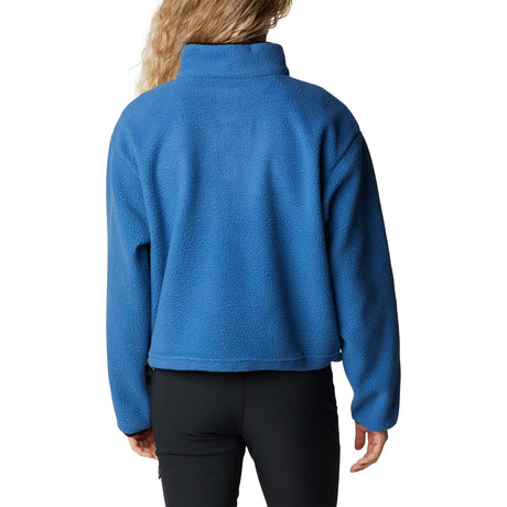 Columbia Helvetia Cropped Half Snap chandail impulse blue femme dos