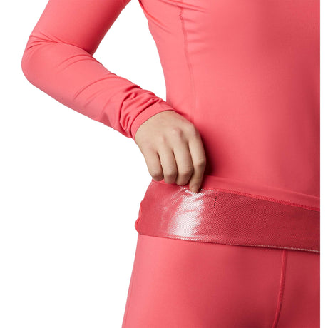 Columbia Midweight Stretch haut a manches longues sport pour femme rouge geranium isolant