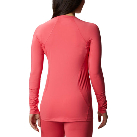 Columbia Midweight Stretch haut a manches longues sport pour femme rouge geranium dos