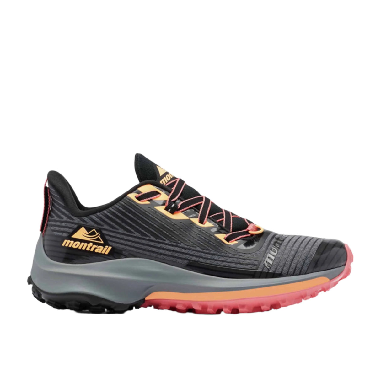 Montrail Trinity AG chaussures de course en sentier pour femme - Black / Orange Glow