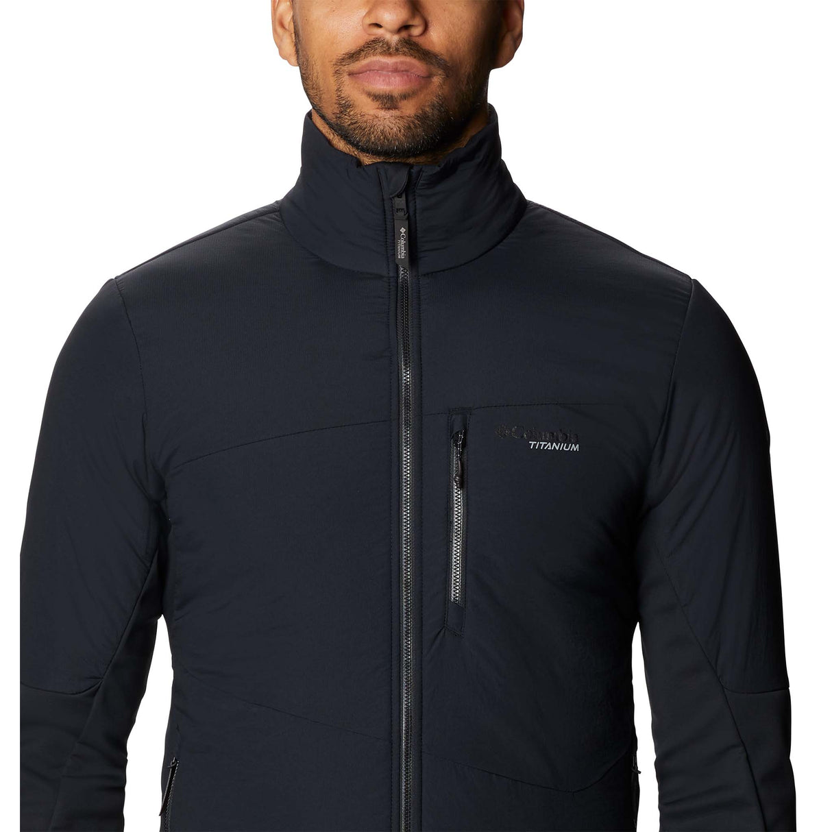 Columbia Peak Pursuit Hybrid softshell noir homme details