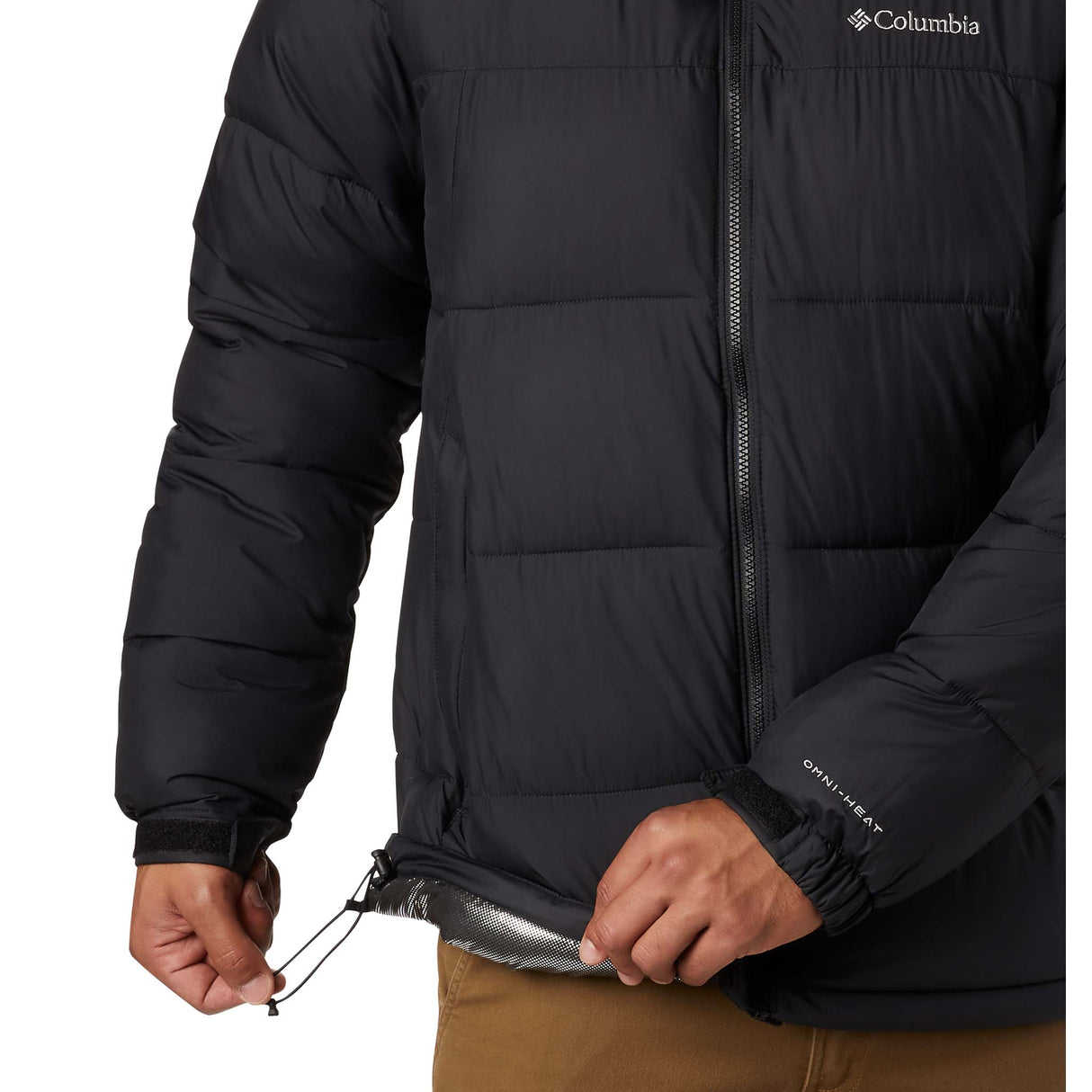 Columbia Pike Lake Hooded Jacket manteau matelassé noir homme taille