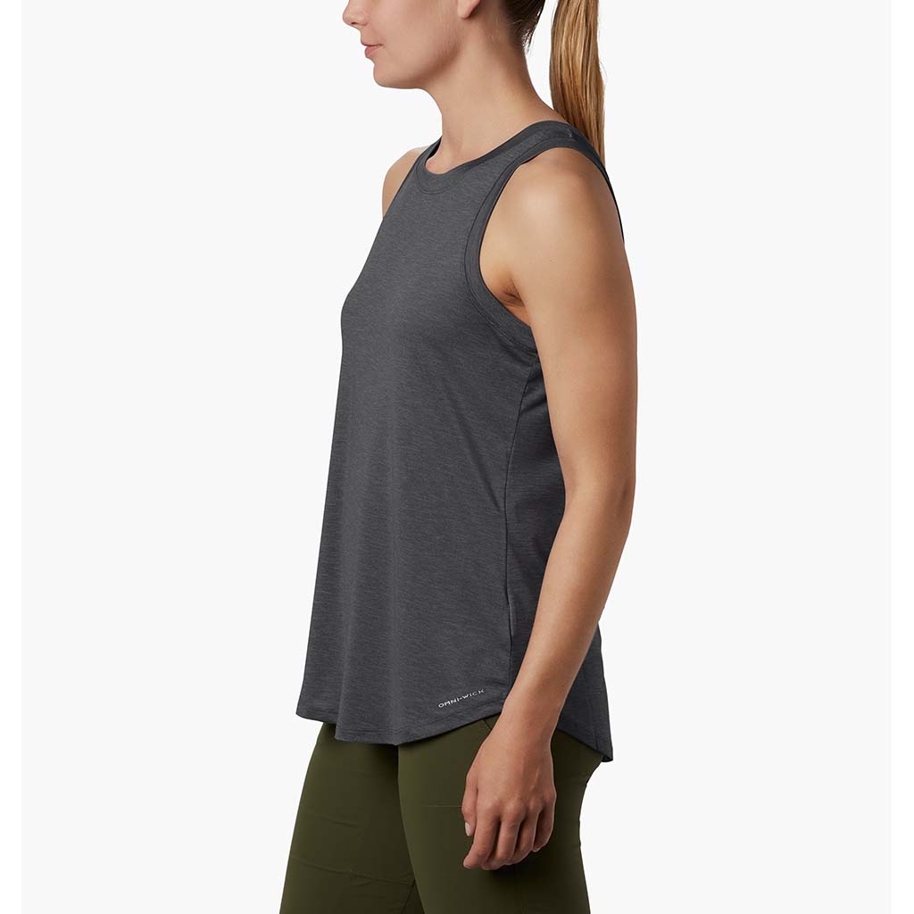 Columbia Place to Place tank top black heather lat