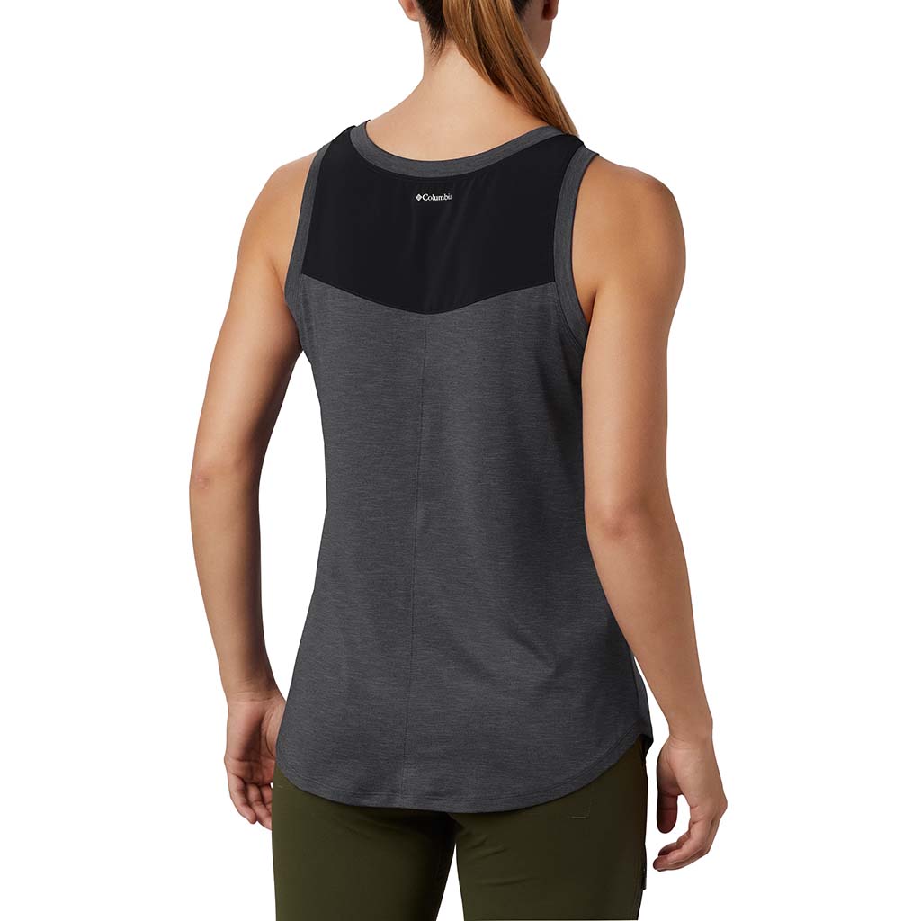 Columbia Place to Place tank top black heather dos