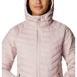 Columbia Powder Lite manteau doudoune sport à capuche rose pour femme detail