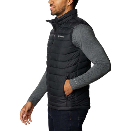 Veste sport sans manches Columbia Powder Lite noir pour homme lateral