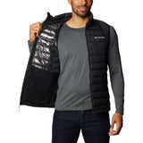 Veste sport sans manches Columbia Powder Lite noir pour homme doublure