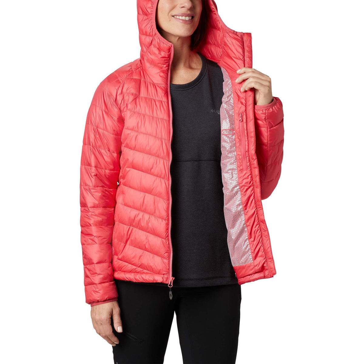 Columbia Snow Country manteau d&#39;hiver sport pour femme rouge geranium isolant