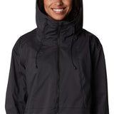 Columbia Sunrise Ridge manteau de pluie coquille noir pour femme detail