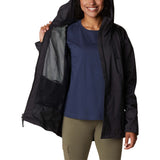 Columbia Sunrise Ridge manteau de pluie coquille noir pour femme intérieur