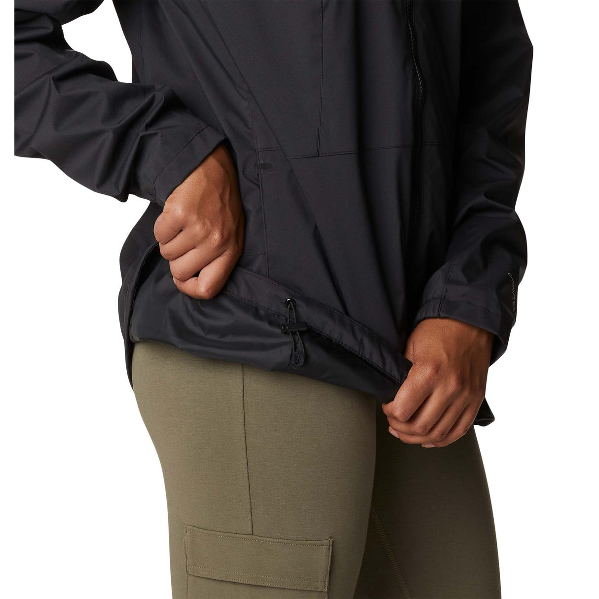 Columbia Sunrise Ridge manteau de pluie coquille noir pour femme taille
