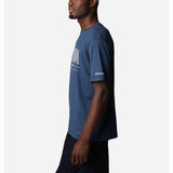 Columbia Tech Trail Front Graphic T-shirt manches courtes pour homme - Collegiate Navy