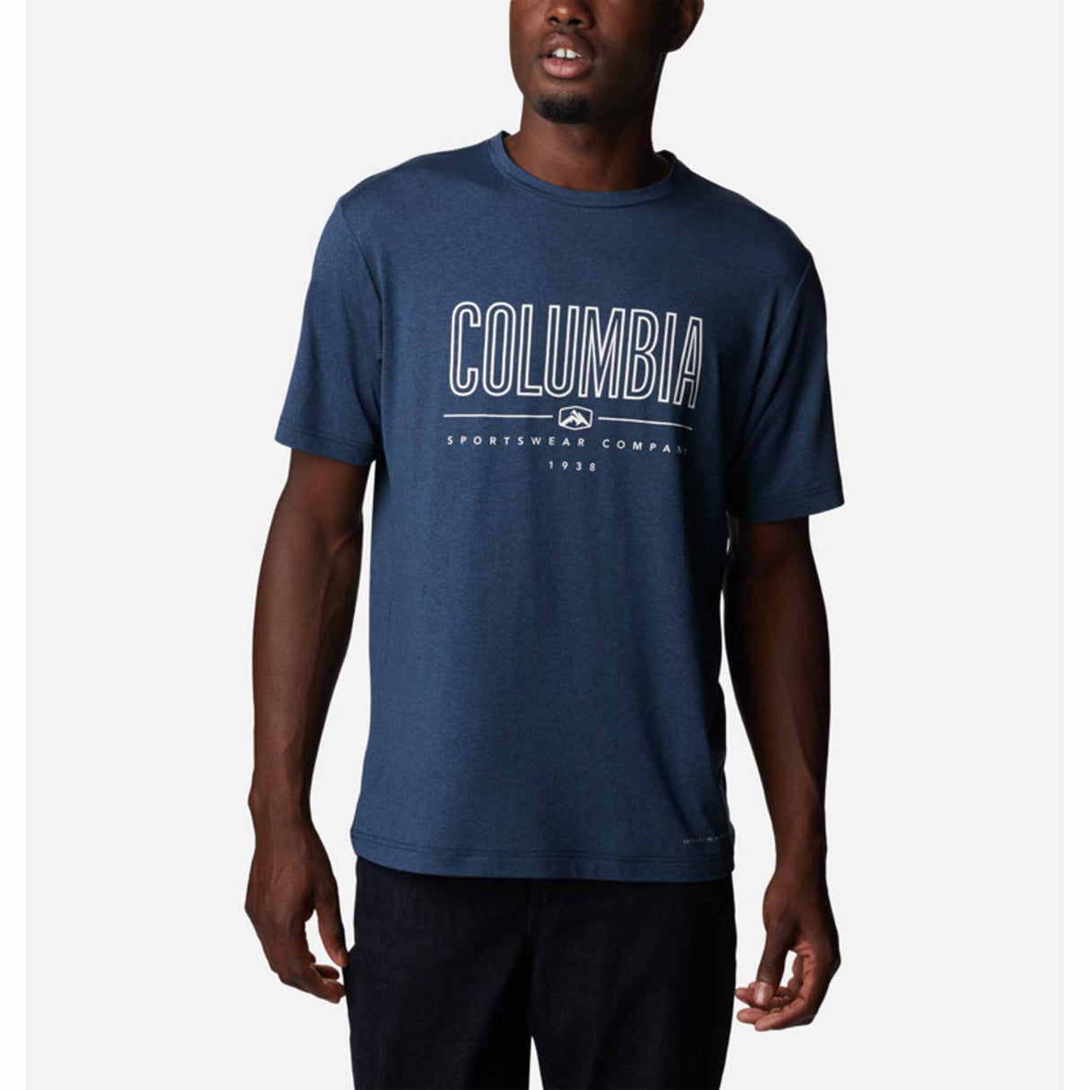 Columbia Tech Trail Front Graphic T-shirt manches courtes pour homme - Collegiate Navy