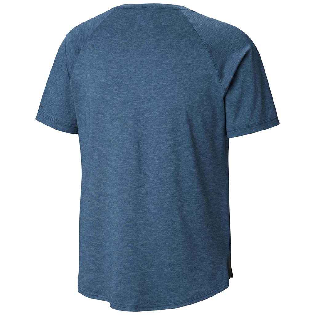 Columbia Tech Trail II t-shirt col rond manches courtes pour homme petrol blue rv
