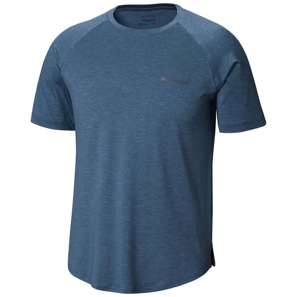 Columbia Tech Trail II t-shirt col rond manches courtes pour homme petrol blue