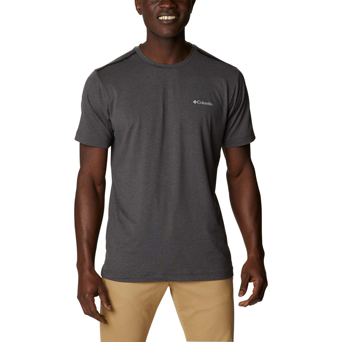 Columbia Tech Trail t-shirt col rond manches courtes shark pour homme