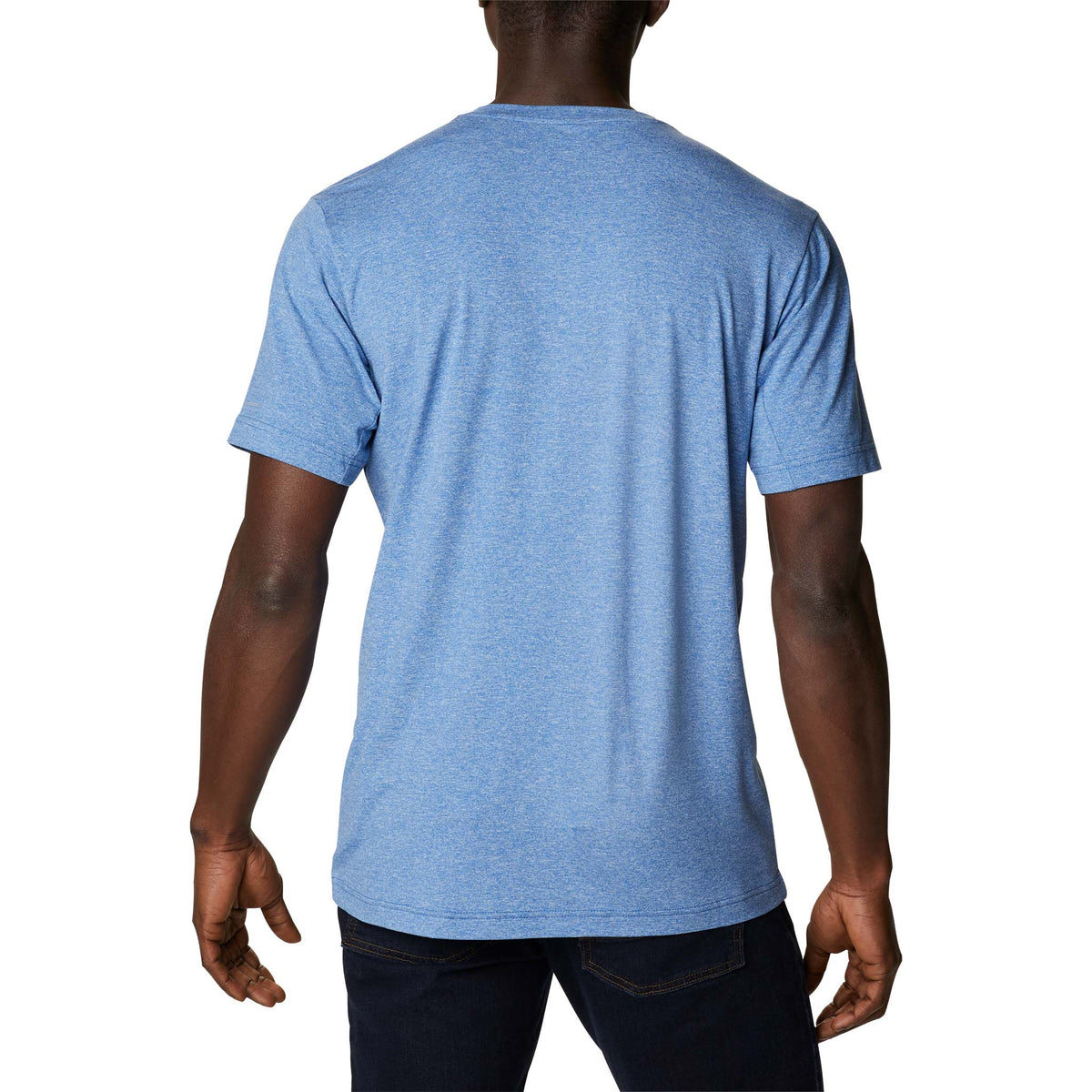 Columbia Tech Trail t-shirt col rond manches courtes bleu pour homme dos