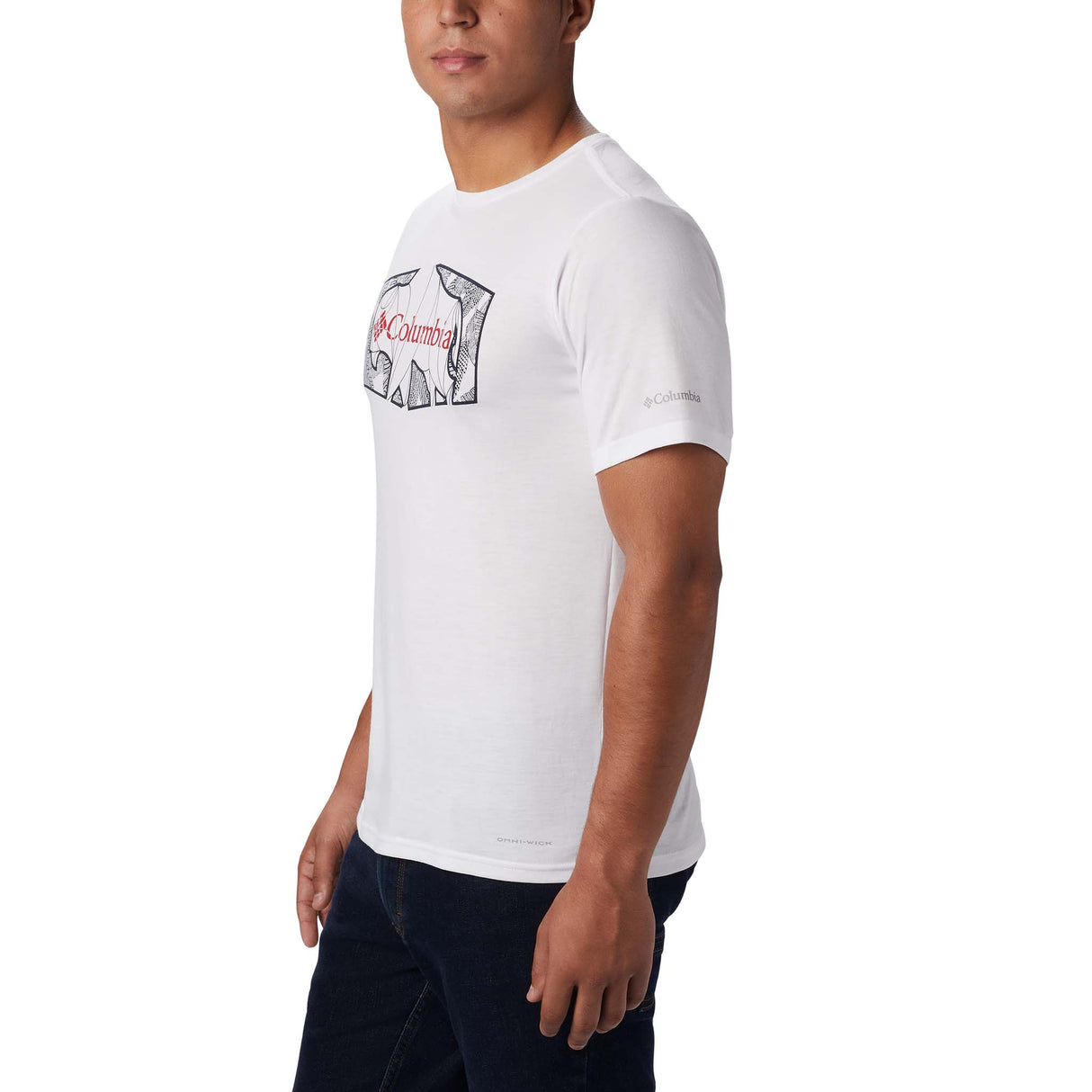 Columbia Terra Vale II t-shirt manches courtes blanc pour homme