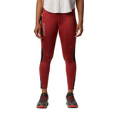 Columbia leggings de course a pied femme Titan Ultra rouge