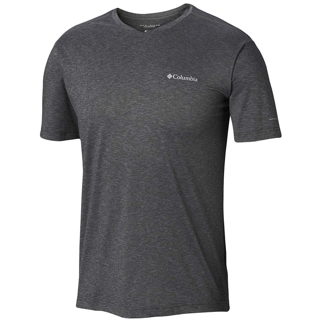 Columbia Tech Trail II t-shirt col en v manches courtes pour homme shark