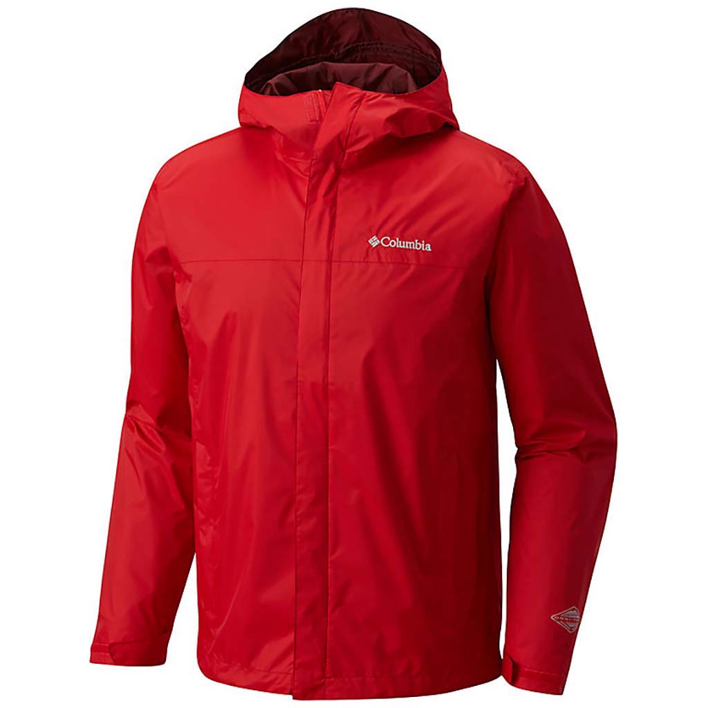 Columbia Watertight II rain jacket mens red spark