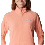 Columbia Ali Peak II chandail en laine polaire quart de zip coral reef femme col