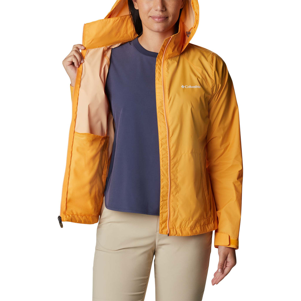 Columbia Switchback III manteau coquille mango pour femme poche intérieure