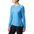 Columbia t-shirt manches longues Trinity Trail II bleu pour femme