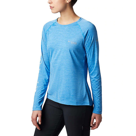 Columbia t-shirt manches longues Trinity Trail II bleu pour femme