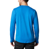 Columbia Tech Trail II t-shirt col rond manches longues bleu pour homme dos
